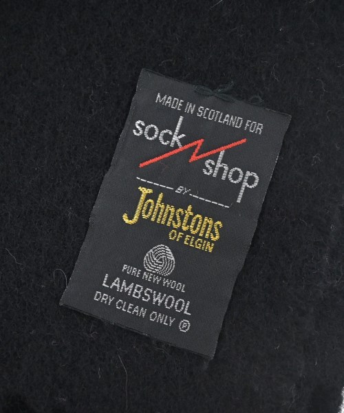 Johnstons of Elgin（ジョンストンズオブエルガン）マフラー 黒 サイズ:- メンズ/2200628090010