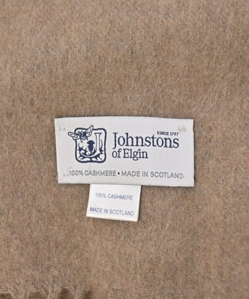 Johnstons of Elgin（ジョンストンズオブエルガン）マフラー ベージュ サイズ:- レディース/2200615233116