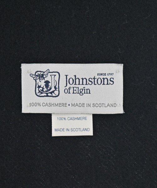 Johnstons of Elgin（ジョンストンズオブエルガン）マフラー 黒 サイズ:- レディース/2200614255041