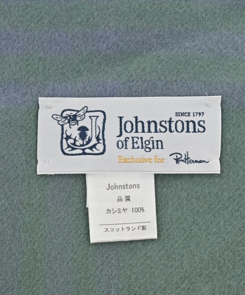 Johnstons of Elgin（ジョンストンズオブエルガン）マフラー 青 サイズ:- レディース/2200629964136