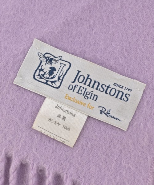 Johnstons of Elgin（ジョンストンズオブエルガン）マフラー ピンク サイズ:- メンズ/2200631468066