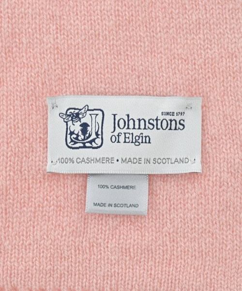 Johnstons of Elgin（ジョンストンズオブエルガン）マフラー ピンク サイズ:- レディース/2200608309118