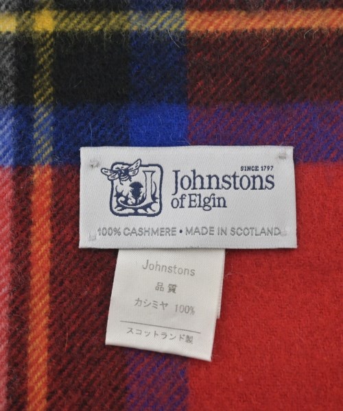 Johnstons of Elgin（ジョンストンズオブエルガン）ストール 赤 サイズ:- レディース/2200617441106