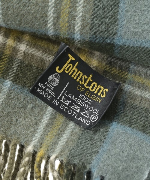 Johnstons of Elgin（ジョンストンズオブエルガン）ストール カーキ サイズ:- レディース/2200670995042