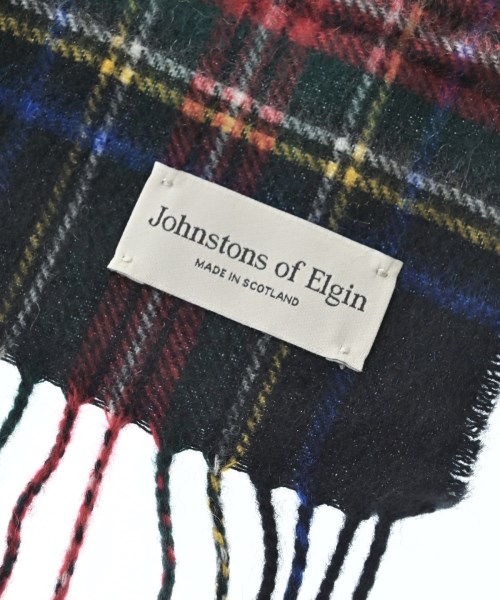 Johnstons of Elgin（ジョンストンズオブエルガン）マフラー 黒 サイズ:- レディース/2200676044065
