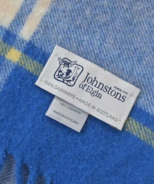 Johnstons of Elgin（ジョンストンズオブエルガン）マフラー 青 サイズ:- レディース/2200690701098