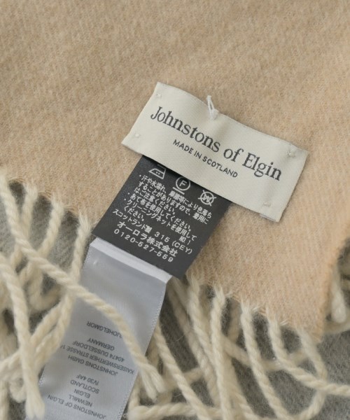 Johnstons of Elgin（ジョンストンズオブエルガン）マフラー ベージュ サイズ:- レディース/2200656786077