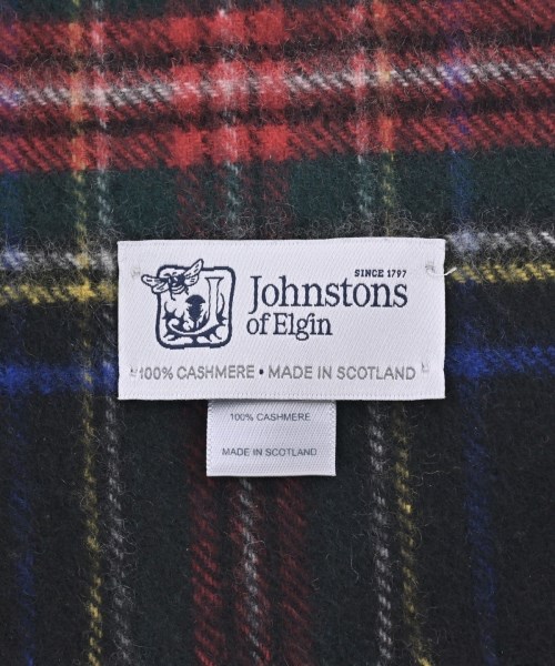 Johnstons of Elgin（ジョンストンズオブエルガン）マフラー 黒 サイズ:- メンズ/2200652960068