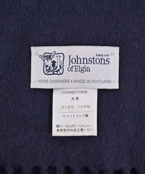 Johnstons of Elgin（ジョンストンズオブエルガン）マフラー 紺 サイズ:- メンズ/2200657121051