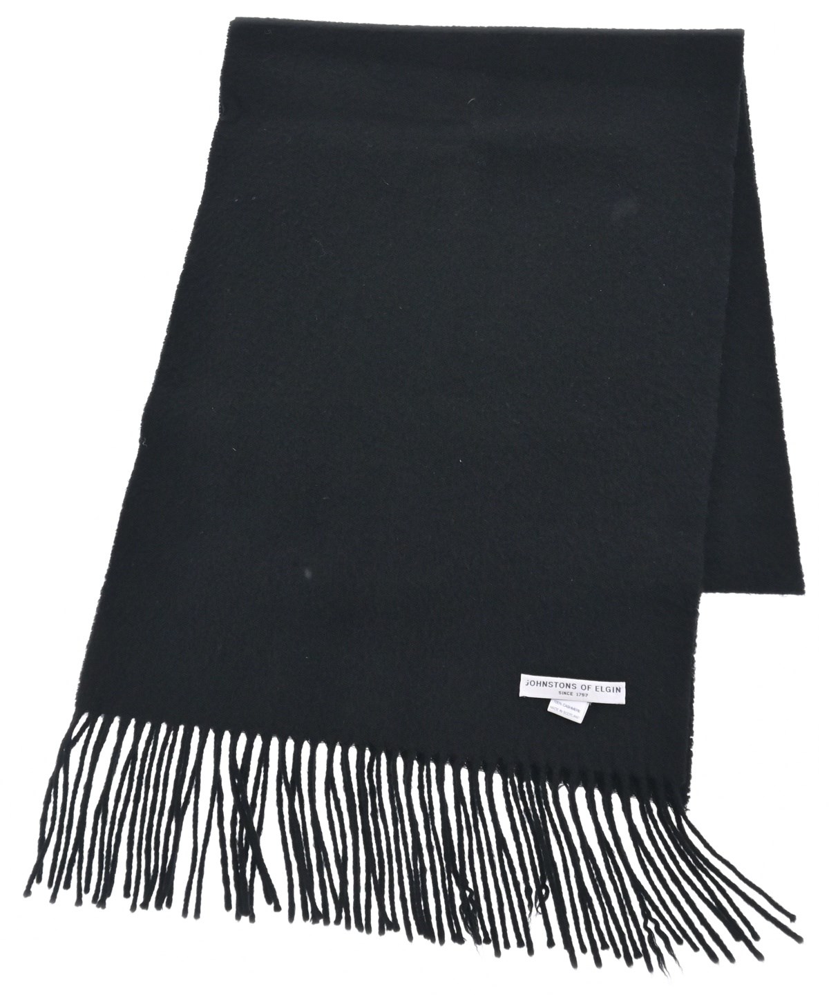 Johnstons of Elgin（ジョンストンズオブエルガン）マフラー 黒 サイズ