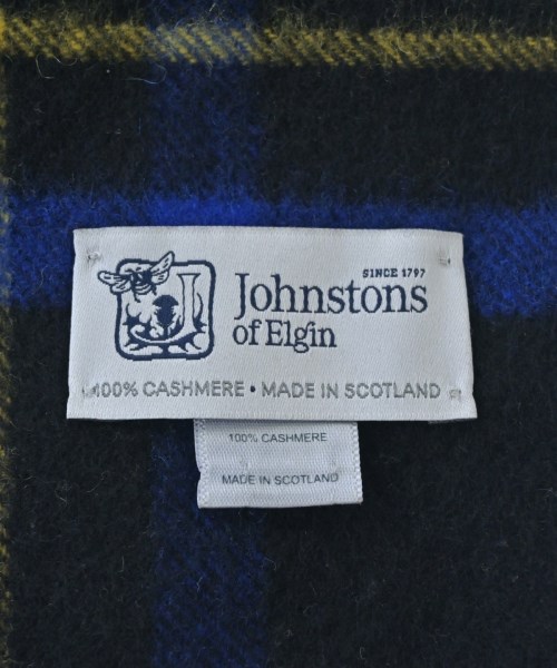 Johnstons of Elgin（ジョンストンズオブエルガン）マフラー 黒 サイズ:- レディース/2200712840101