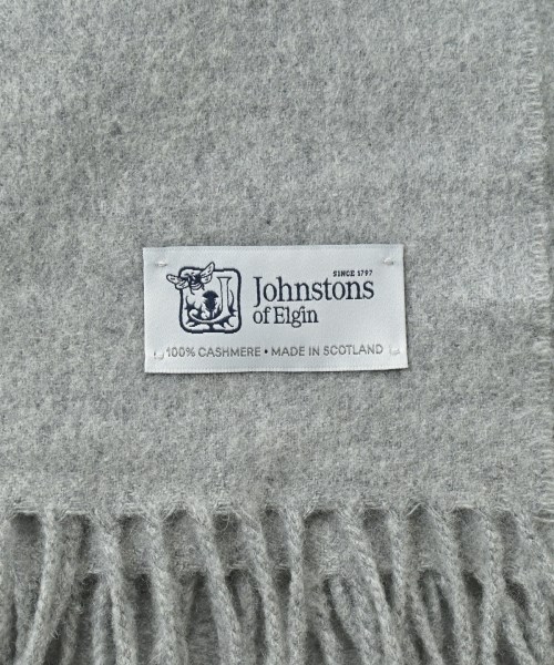 Johnstons of Elgin（ジョンストンズオブエルガン）マフラー グレー サイズ:- レディース/2200639403021