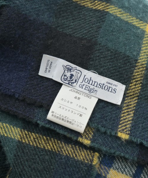 Johnstons of Elgin（ジョンストンズオブエルガン）マフラー 緑 サイズ:- レディース/2200646171029