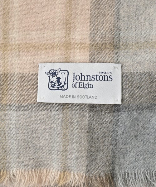 Johnstons of Elgin（ジョンストンズオブエルガン）マフラー ベージュ サイズ:- メンズ/2200648345060