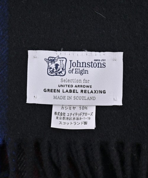Johnstons of Elgin（ジョンストンズオブエルガン）ストール 黒 サイズ:- メンズ/2200640959067