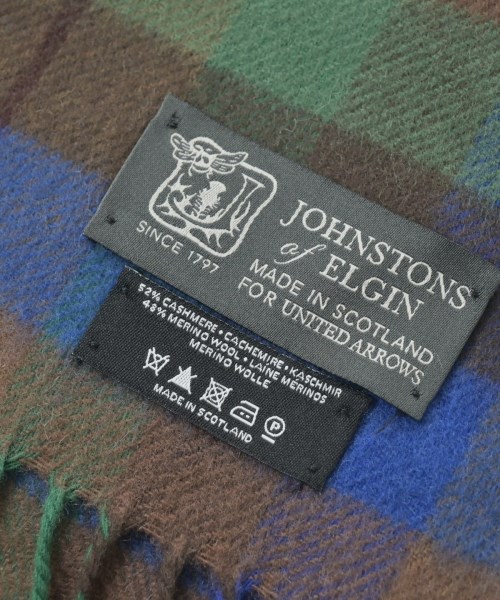 Johnstons of Elgin（ジョンストンズオブエルガン）マフラー 茶 サイズ:- メンズ/2200649101108
