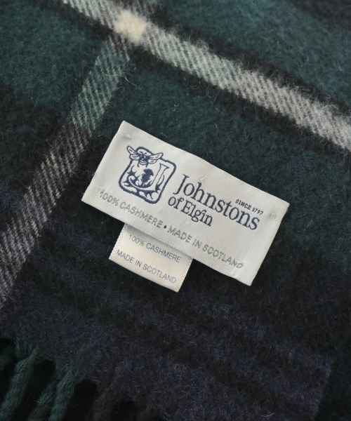 Johnstons of Elgin（ジョンストンズオブエルガン）マフラー 緑 サイズ:- レディース/2200660461038