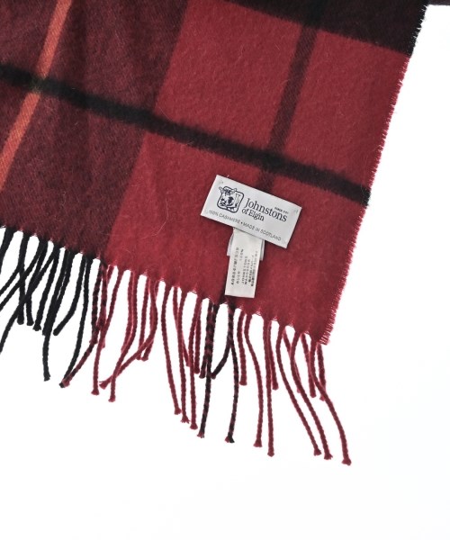Johnstons of Elgin（ジョンストンズオブエルガン）マフラー 赤 サイズ:- メンズ/2200669259087