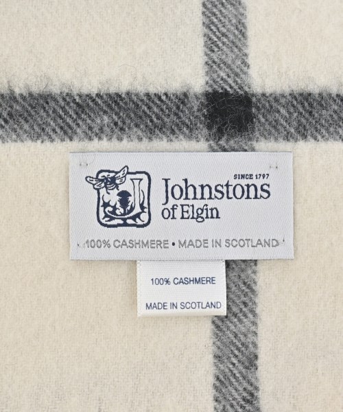 Johnstons of Elgin（ジョンストンズオブエルガン）ストール 白 サイズ:- レディース/2200667669543