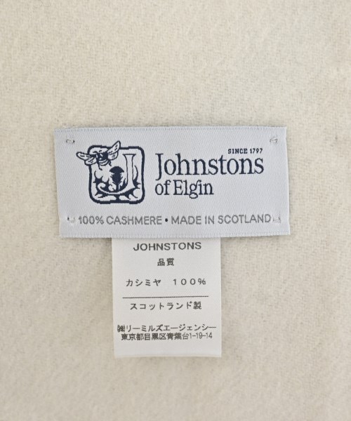 Johnstons of Elgin（ジョンストンズオブエルガン）ストール 白 サイズ:- レディース/2200667669550