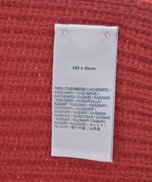 Johnstons of Elgin（ジョンストンズオブエルガン）マフラー 赤 サイズ:- レディース/2200665653124