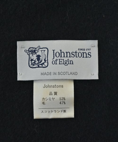 Johnstons of Elgin（ジョンストンズオブエルガン）マフラー 黒 サイズ:- レディース/2200722321034