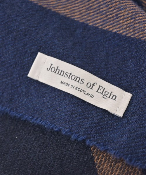 Johnstons of Elgin（ジョンストンズオブエルガン）マフラー 紺 サイズ:- メンズ/2200723342090