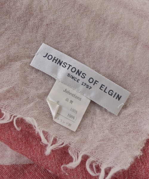 Johnstons of Elgin（ジョンストンズオブエルガン）マフラー 赤 サイズ:- レディース/2200725887094