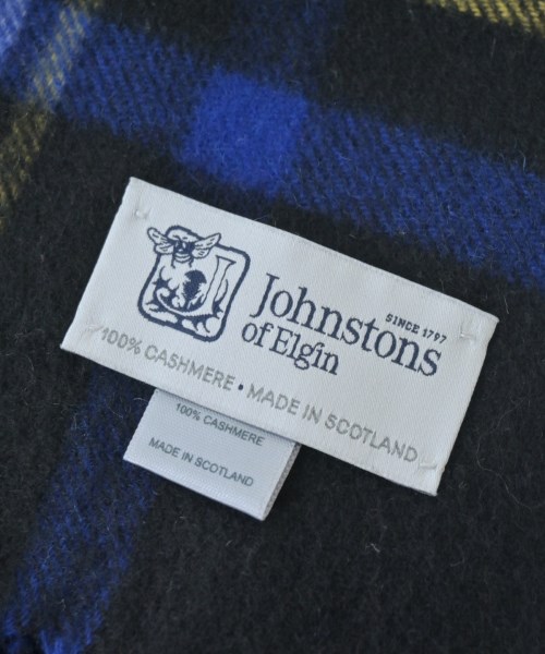Johnstons of Elgin（ジョンストンズオブエルガン）マフラー 黒 サイズ:- レディース/2200684489070