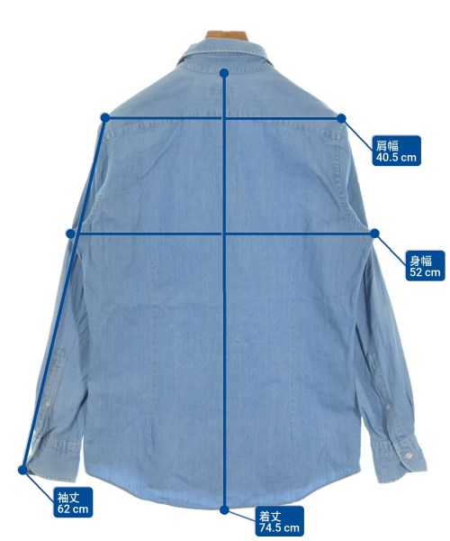 CAMICIANISTA（カミチャニスタ）カジュアルシャツ 青 サイズ:39(S位) メンズ/2200639093130