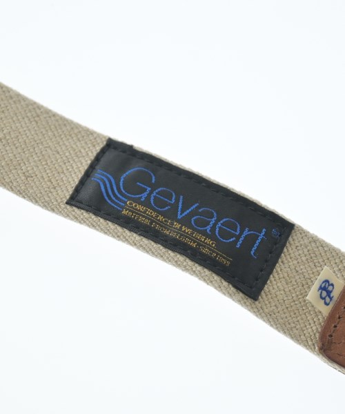 GEVAERT BANDWEVERIJ（ゲバルトバンドウェーボン）ベルト ベージュ サイズ:- メンズ/2200631896326