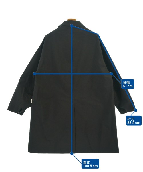 phenix（フェニックス）ステンカラーコート 黒 サイズ:L メンズ/2200641519024