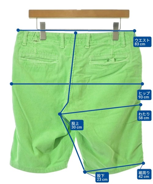 ORIGINAL PAPERBACKS（オリジナルペーパーバックス）ショートパンツ 緑 サイズ:31(M位) メンズ/2200648494119