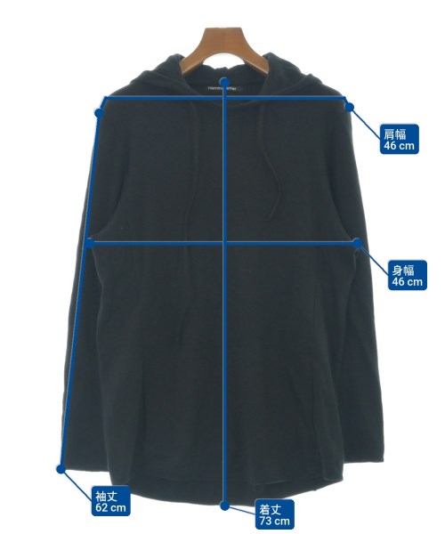 hannes roether（ハンンスルザー）パーカー 黒 サイズ:XS メンズ/2200651146029