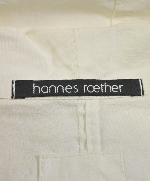 hannes roether（ハンンスルザー）カジュアルジャケット 白 サイズ:M メンズ/2200699474252