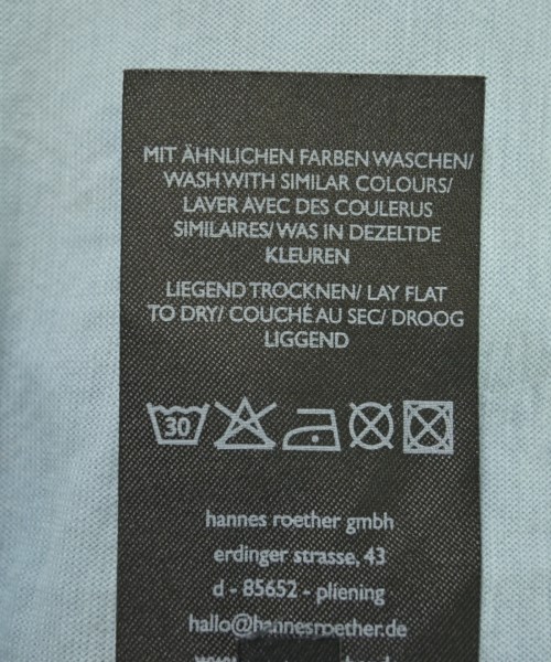 hannes roether（ハンンスルザー）Tシャツ・カットソー 青 サイズ:M メンズ/2200720372229