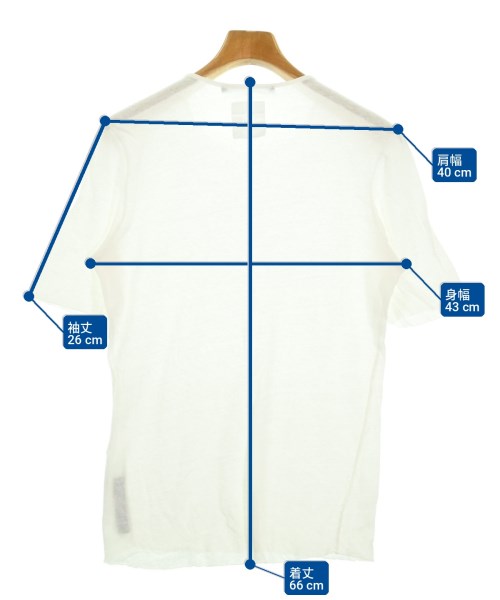 hannes roether（ハンンスルザー）Tシャツ・カットソー 白 サイズ:M メンズ/2200720372311
