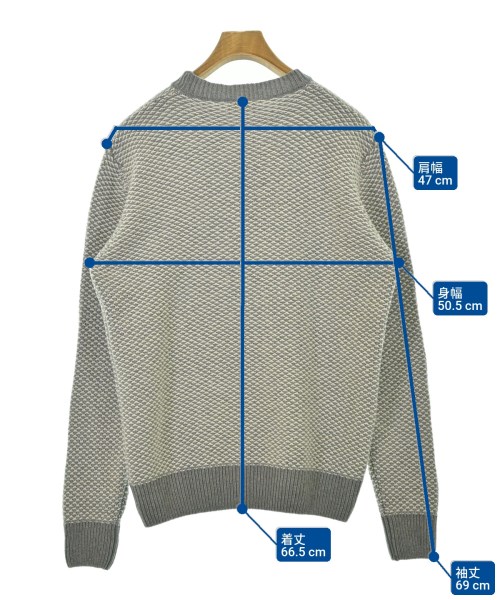 morgano（モルガノ）ニット・セーター グレー サイズ:50(M位) メンズ/2200633858933