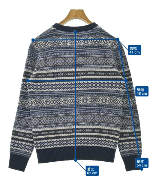 morgano（モルガノ）ニット・セーター 青 サイズ:50(M位) メンズ/2200633859114