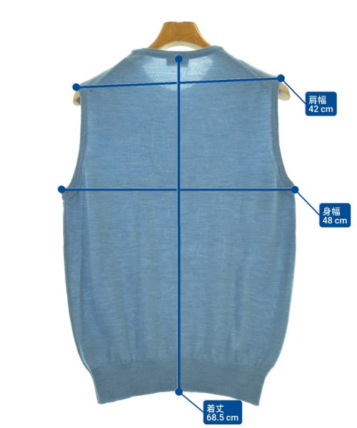 morgano（モルガノ）ニット・セーター 青 サイズ:48(S位) メンズ/2200633859268