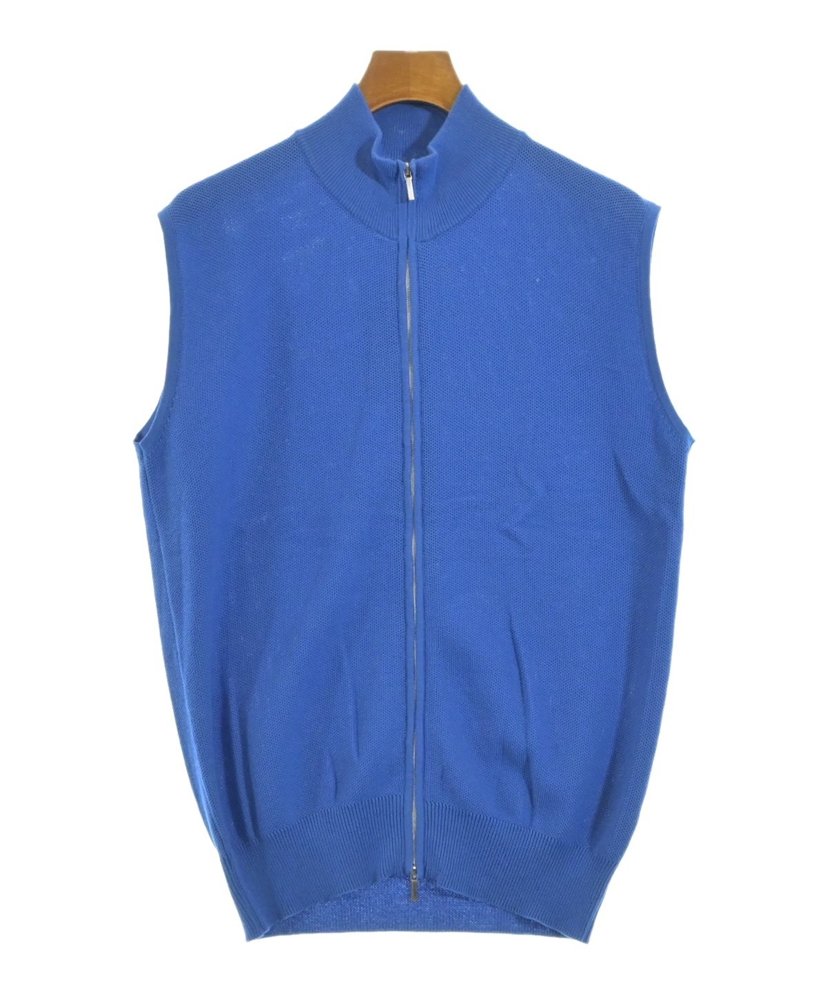 morgano モルガノ ベスト M 青 【古着】【中古】【送料無料】 morgano（モルガノ）ベスト 青 サイズ:50(M位) メンズ/2200567986702