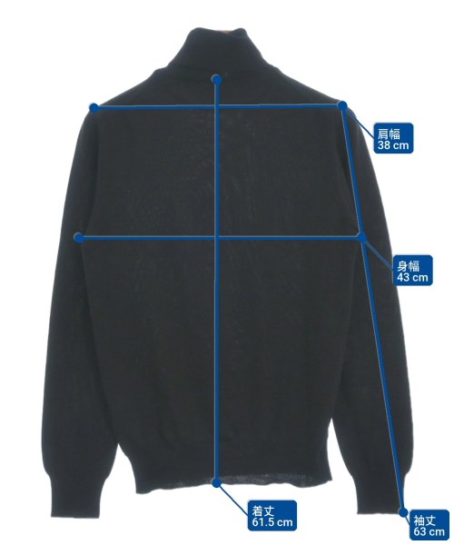 morgano（モルガノ）ニット・セーター 黒 サイズ:44(XXS位) メンズ/2200633336042