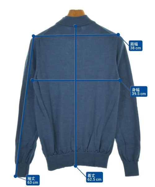 morgano（モルガノ）ニット・セーター 青 サイズ:46(XS位) メンズ/2200615006031