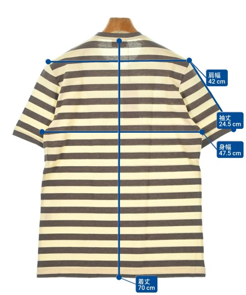 morgano（モルガノ）Tシャツ・カットソー ベージュ サイズ:50(M位) メンズ/2200690253252