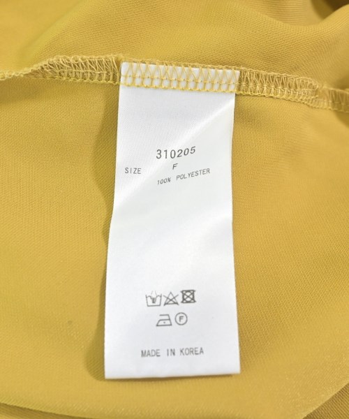 GREENDALE GARNET（グリーンデイルガーネット）ブラウス 黄 サイズ:F レディース/2200626061074