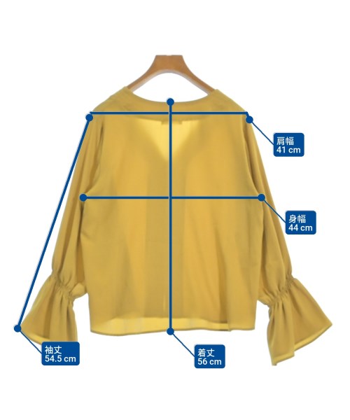 GREENDALE GARNET（グリーンデイルガーネット）ブラウス 黄 サイズ:F レディース/2200626061074