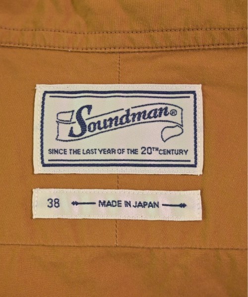 Soundman（サウンドマン）カジュアルシャツ オレンジ サイズ:38(S位) メンズ/2200515634532