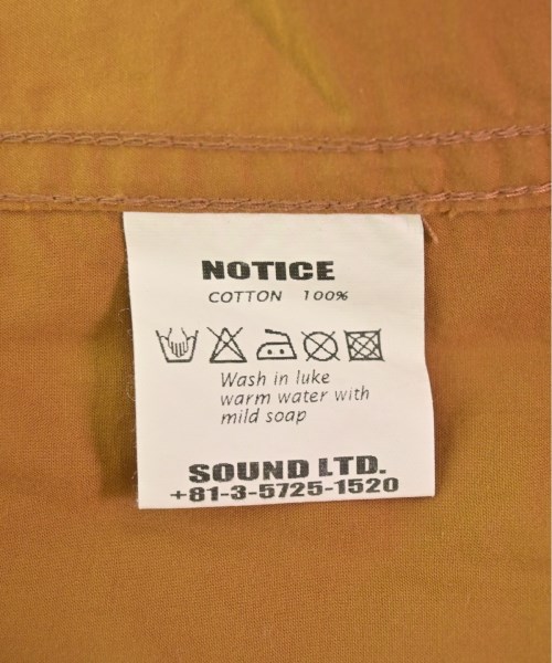 Soundman（サウンドマン）カジュアルシャツ オレンジ サイズ:38(S位) メンズ/2200515634532