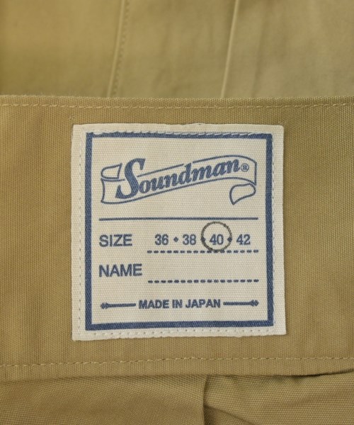 Soundman（サウンドマン）ショートパンツ ベージュ サイズ:40(L位) メンズ/2200610070129