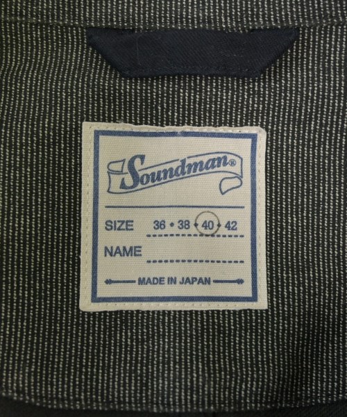Soundman（サウンドマン）カジュアルジャケット 黒 サイズ:40(M位) メンズ/2200610116025
